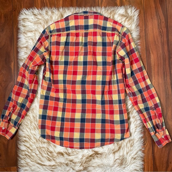 Hugo Boss mens checkered roll tab button down - Picture 3 of 9